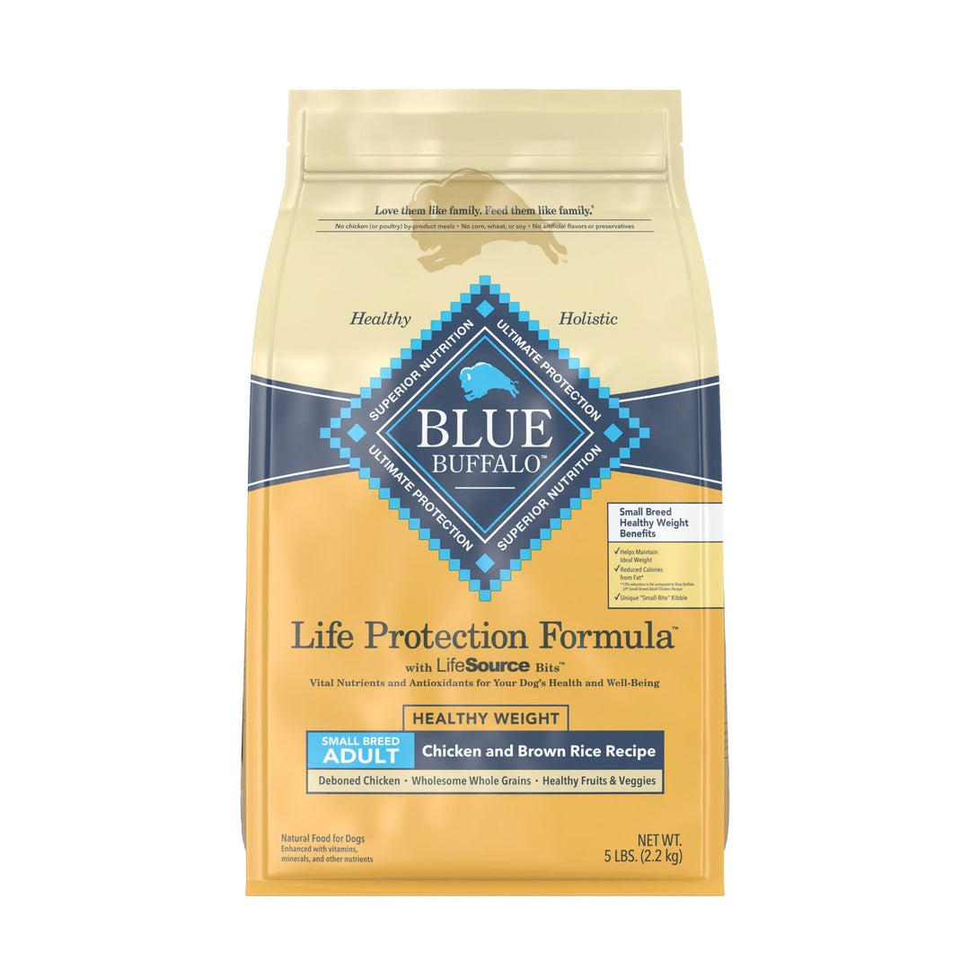 Blue Buffalo Small Breed Healthy Weight Chicken Adult Dog  5 Lb