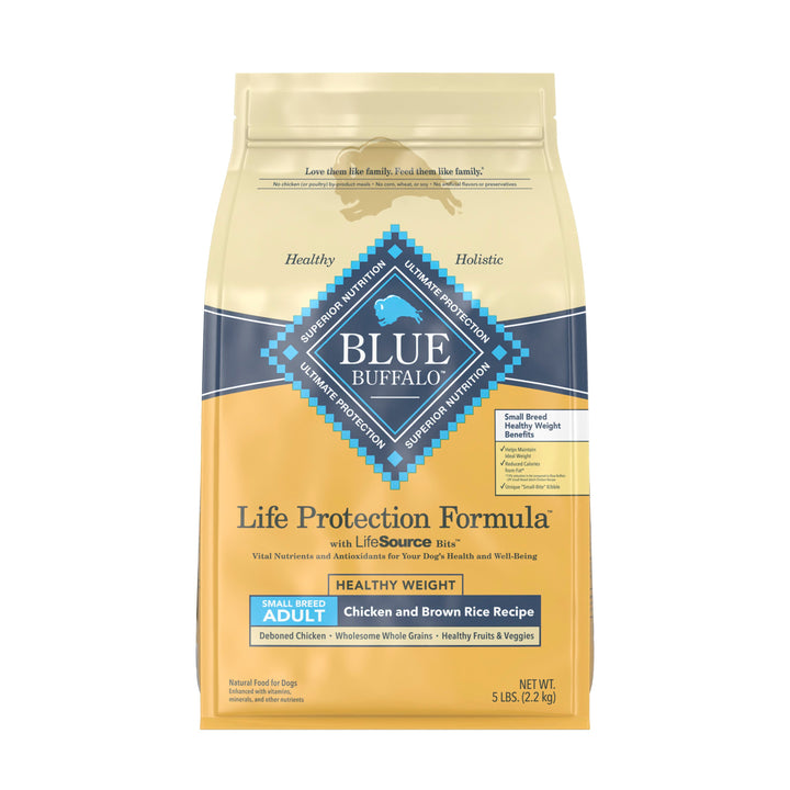 Blue Buffalo Small Breed Healthy Weight Chicken Adult Dog  5 Lb