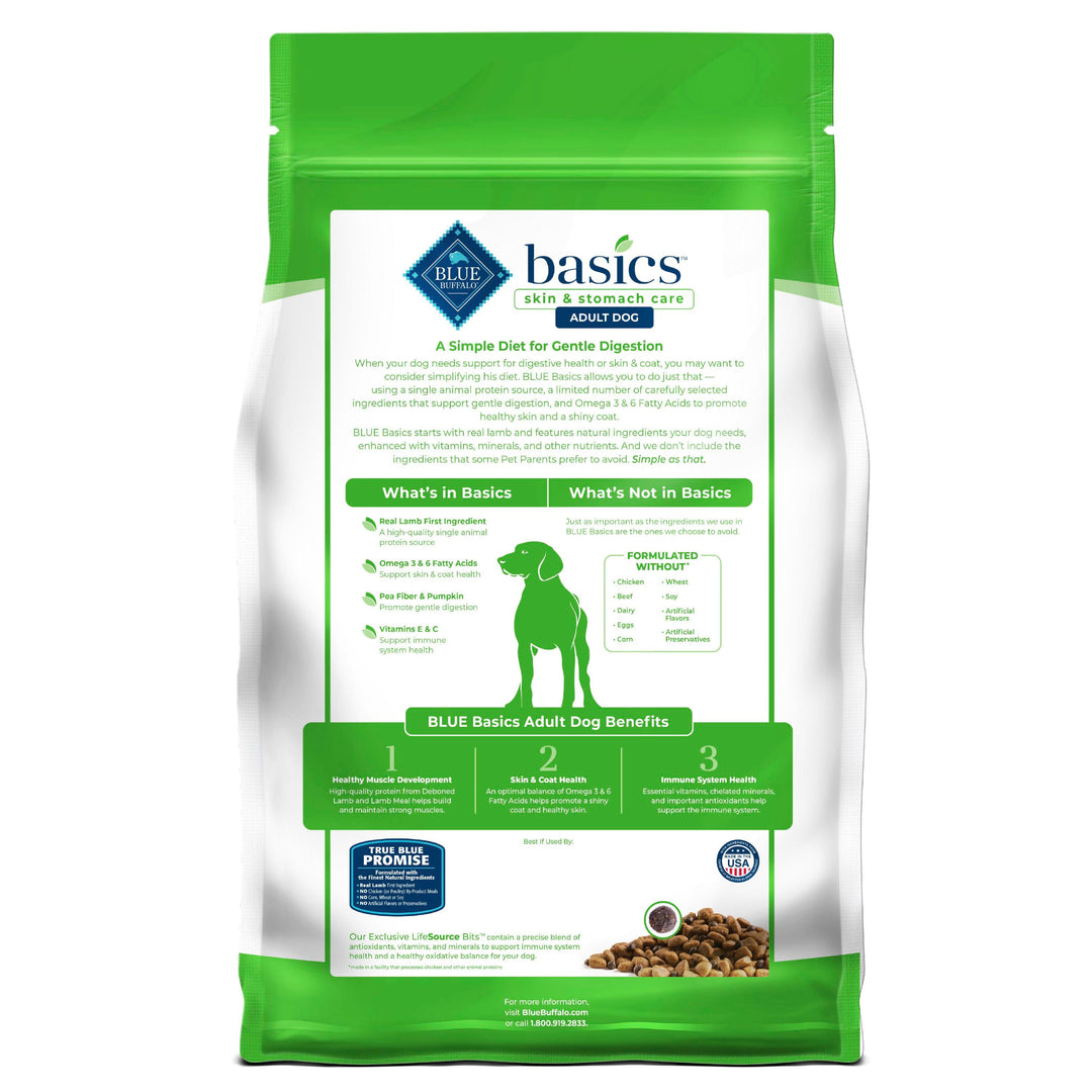 Blue Buffalo Basics GF Lamb Potato 22lb
