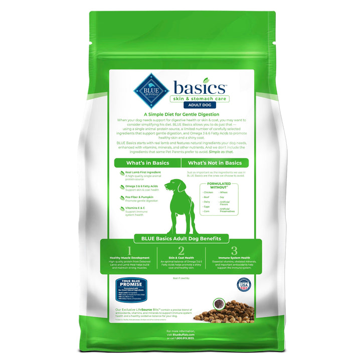 Blue Buffalo Basics GF Lamb Potato 22lb