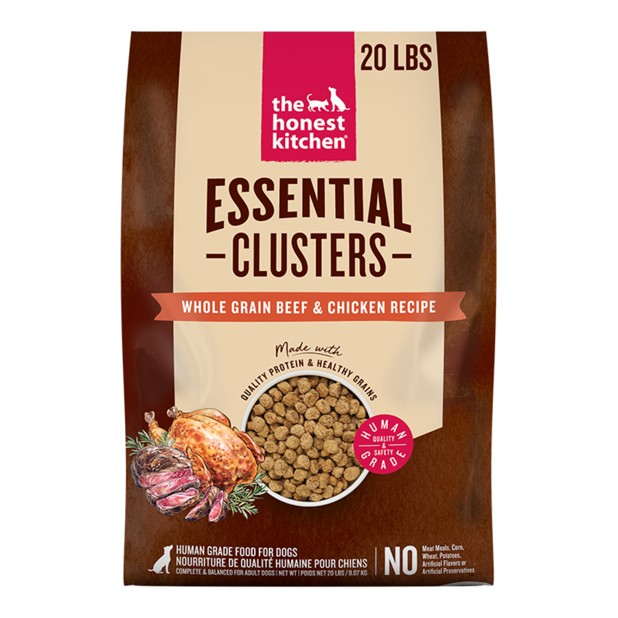 Honest Kitchen Essential Clusters Whole Grain Beef Chicken 20LB