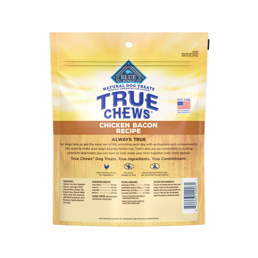 Blue Buffalo True Chews Chicken Bacon Dog Treats 12 oz