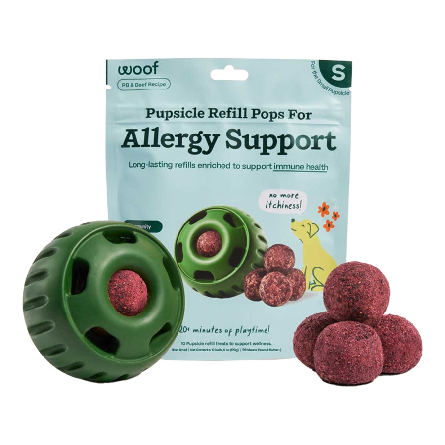 Woof Dog Treat Allergy Support Wellness Pops Small 6 oz