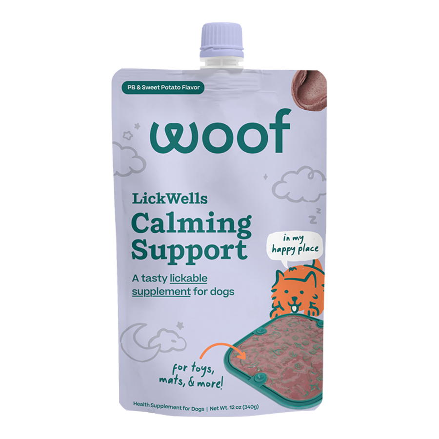 Woof Dog Treat Lickwells Calming PB Sweet Potato 12 oz