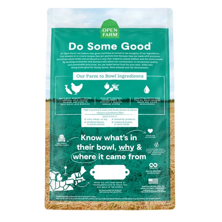 Open Farm Grain Free Puppy Chicken Salmon 4 lb