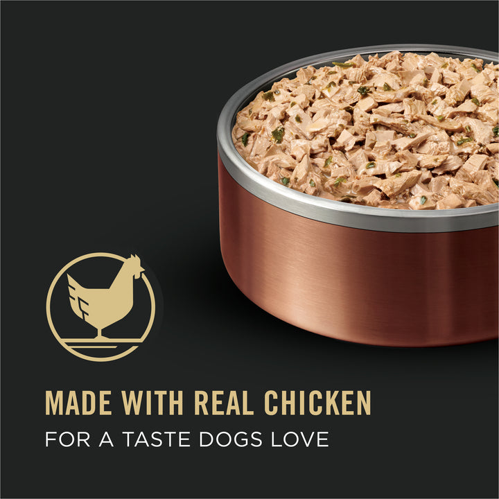 Pro Plan Complete Essentials Braised Chicken Spinach in Gravy Dog 10 oz unpacked