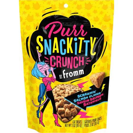 Fromm Cat Treat Purrsnackitty Crunch Screamin Salmon 3 oz