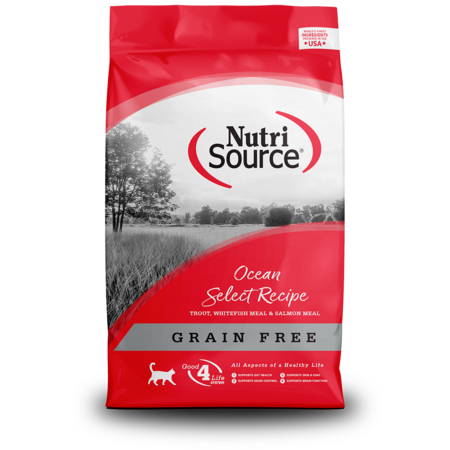 NutriSource Ocean Select Grain Free Dry Cat Food 12 lbs