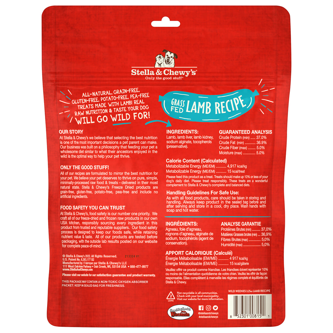 Wild Weenies Lamb - 3.25 oz