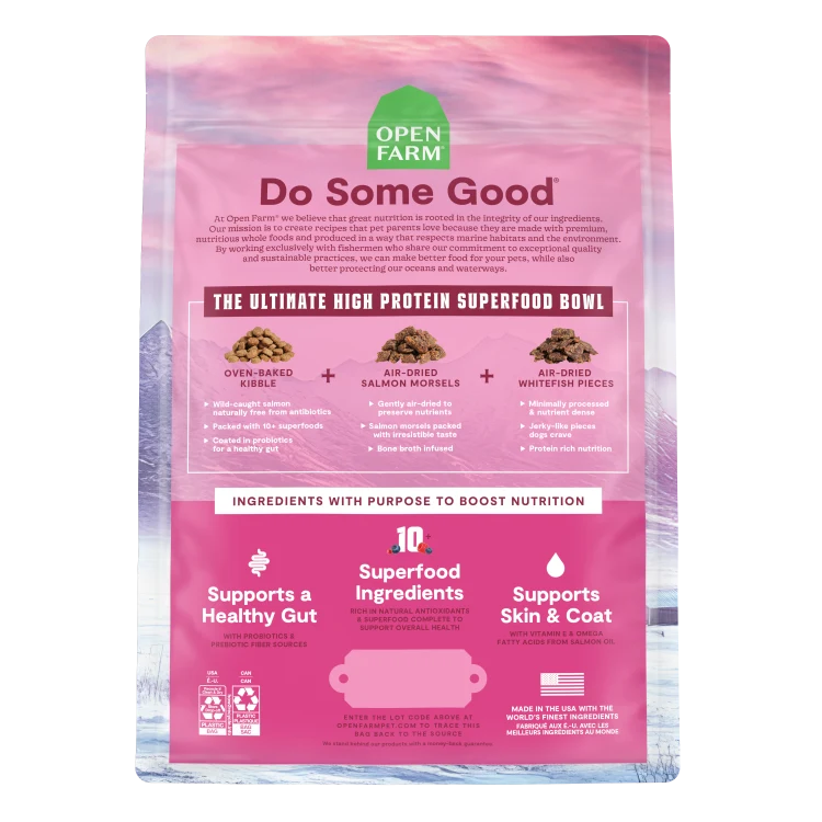 Open Farm Epic Blend Salmon Superfood Dog 18LB
