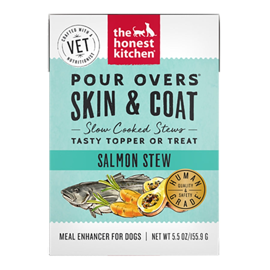 Honest Kitchen Pour Overs Topper Skin Coat Support Salmon
