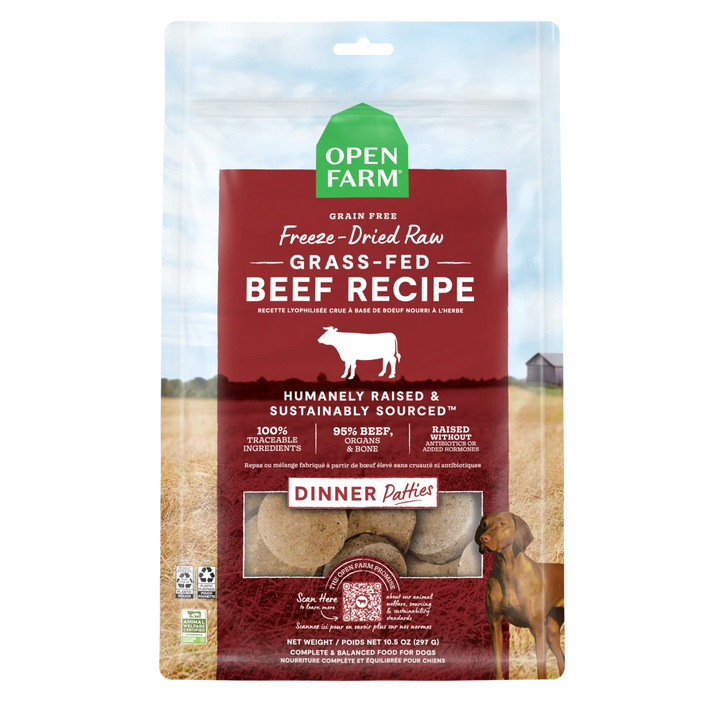 Open Farm Dog FD Raw Beef Patties 17.5 oz