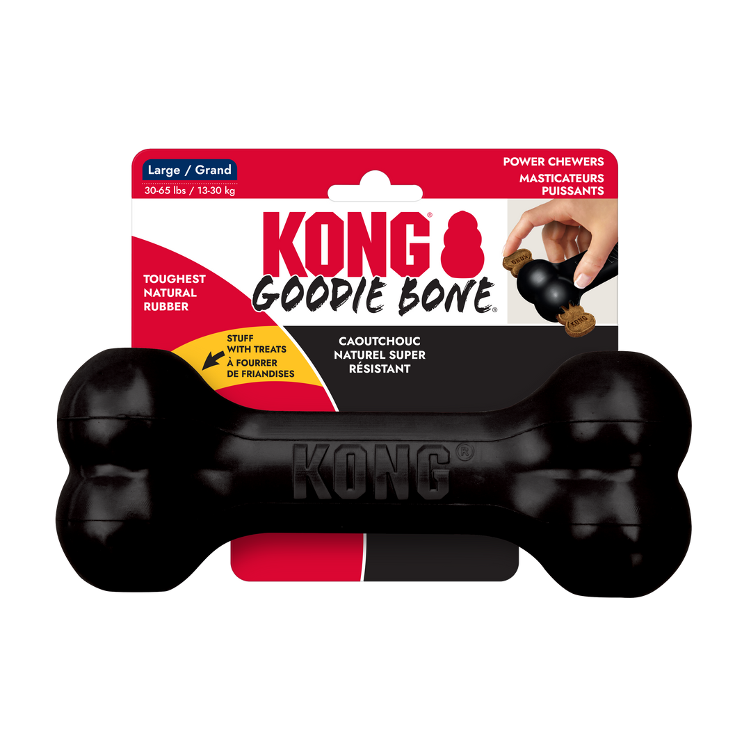 Large Black Extreme Kong Goodie Bone