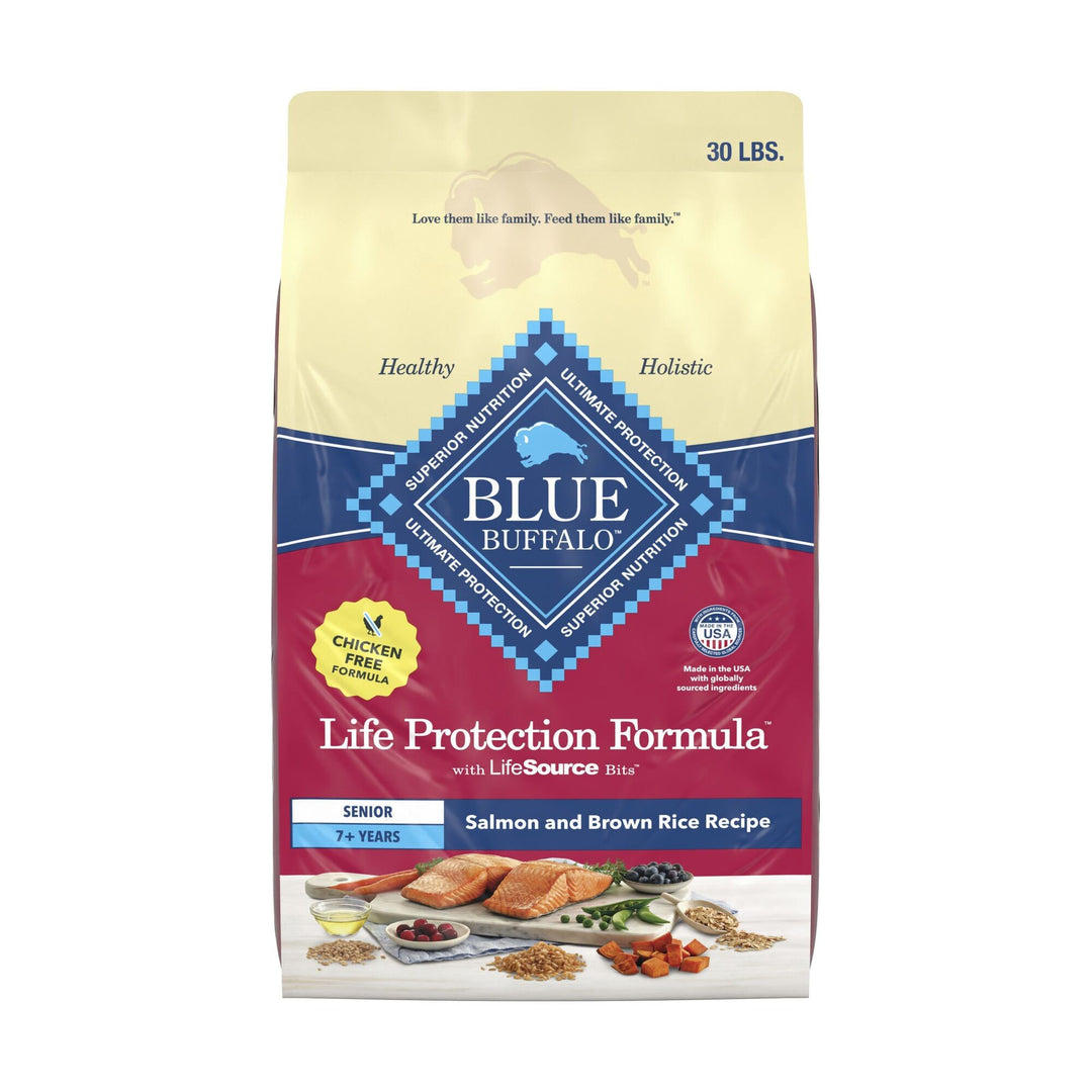 Blue Buffalo Life Protection Salmon and Brown Rice Senior Dog 30 lb
