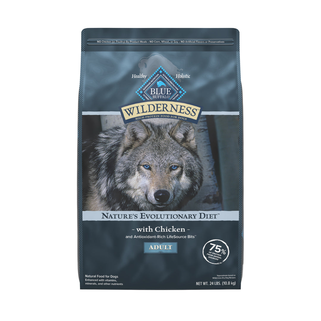 Blue Buffalo Wilderness High Protein Adult Wholesome Grains Chicken 24lb