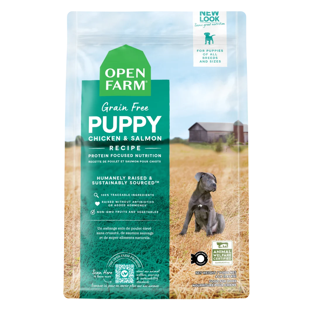 Open Farm Grain Free Chicken Salmon Puppy 22 lb
