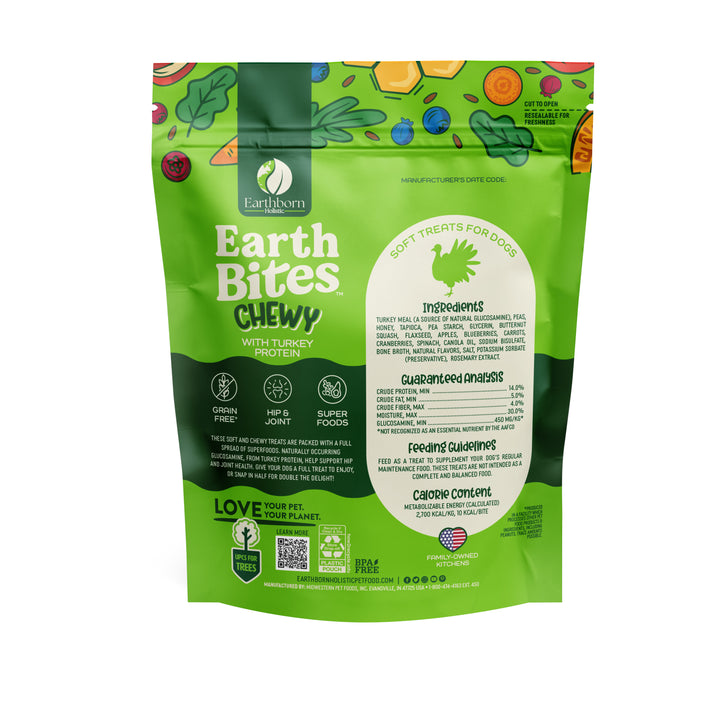 Earthborn Holistic Earthbites Chewy with Turkey Protein