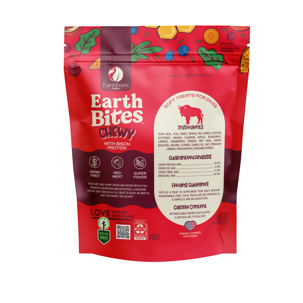 Earthborn Holistic Earthbites Chewy with Bison Protein