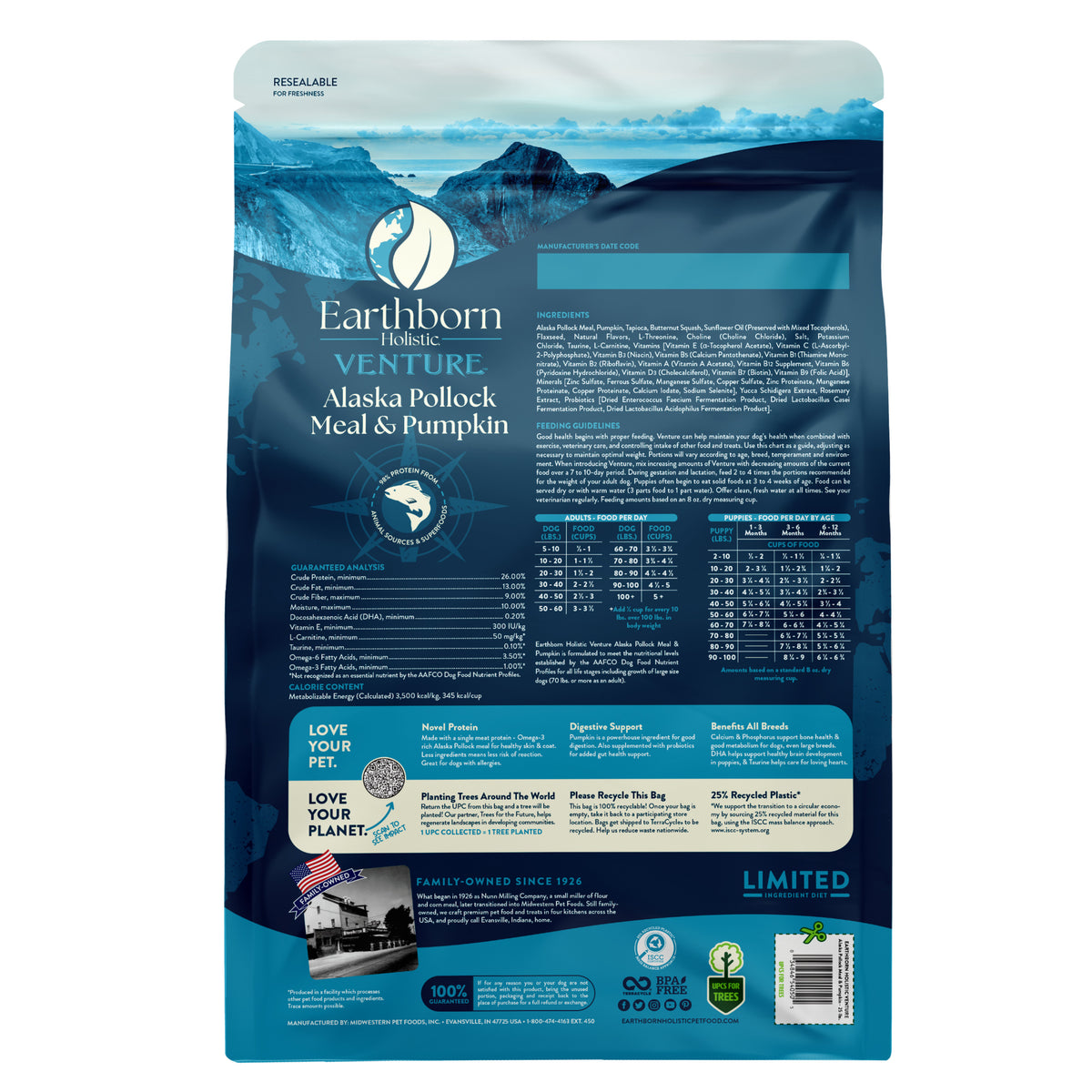 Earthborn Holistic Venture Alaska Pollock Meal & Pumpkin