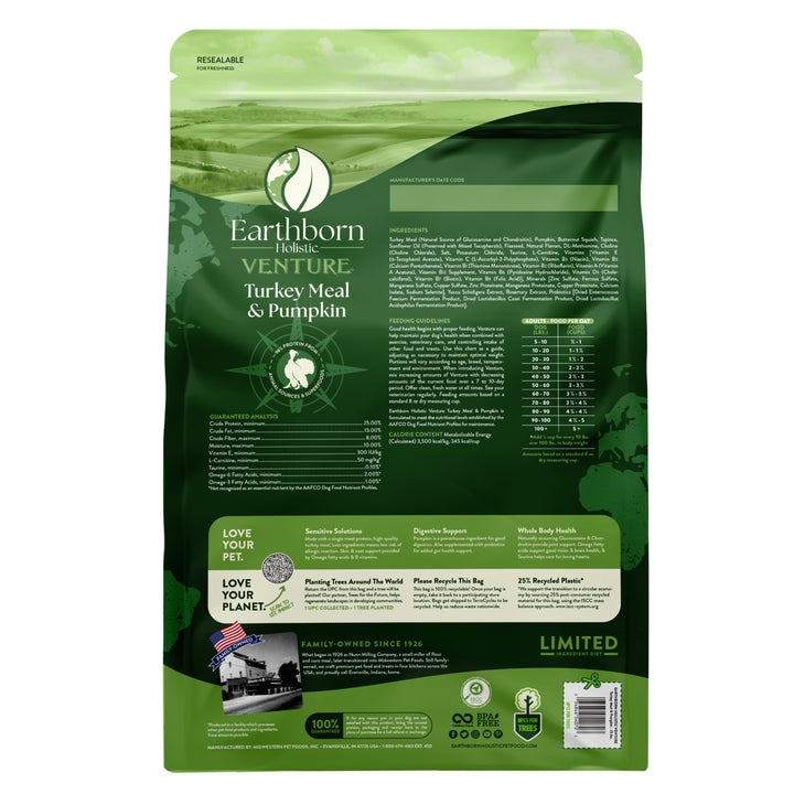Earthborn Holistic Venture Turkey Meal &amp; Pumpkin