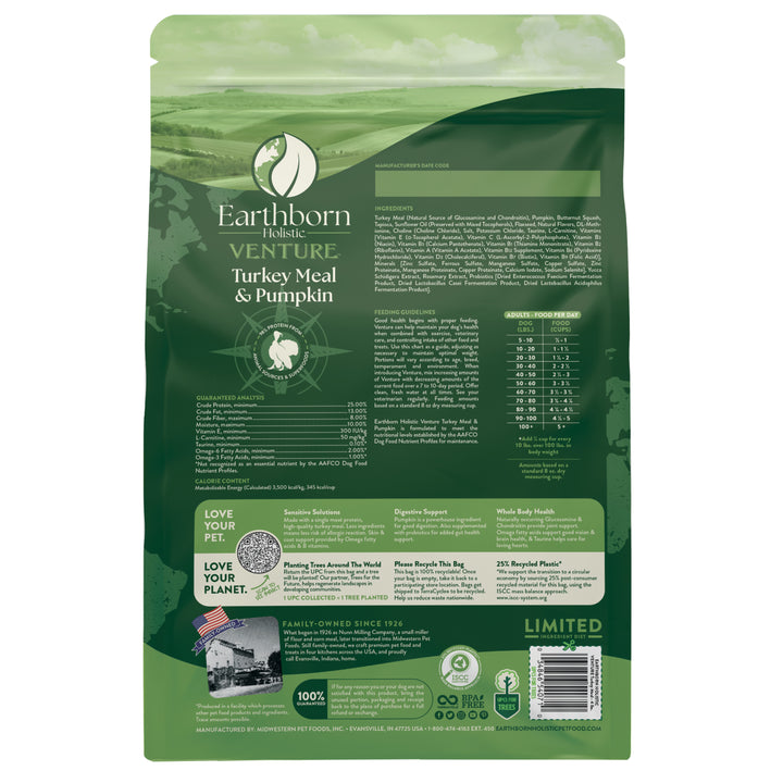 Earthborn Holistic Venture Turkey Meal &amp; Pumpkin