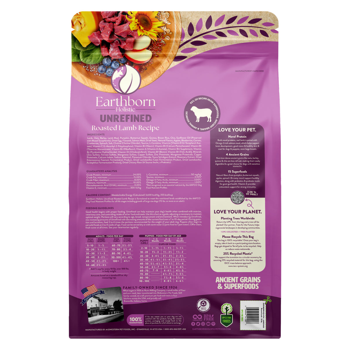 Earthborn Holistic Unrefined Roasted Lamb Recipe
