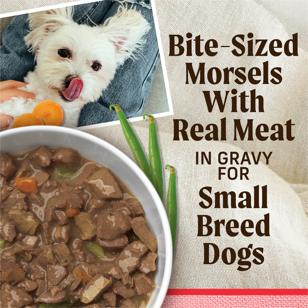 Merrick Small breed lil plates itsy bitsy bef stew 3.5oz unpacked