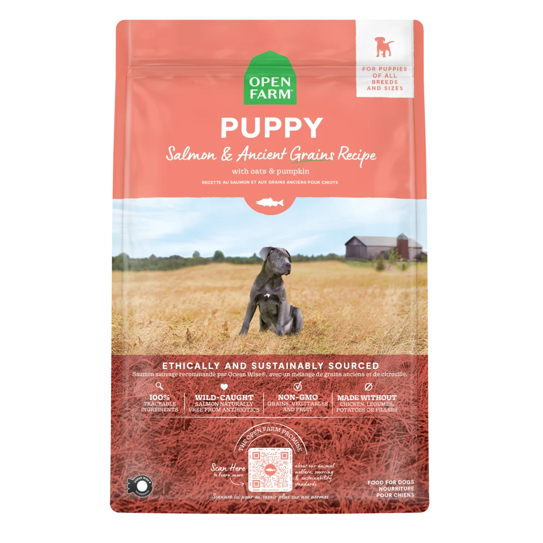 Open Farm Dog Dry Puppy Salmon Ancient Grains 22LB