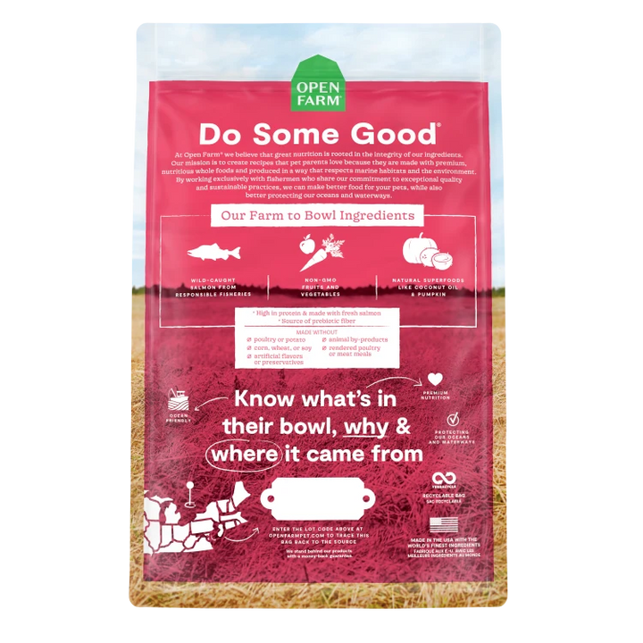 Open Farm Grain Free Wild Caught Salmon Dog 22 lb