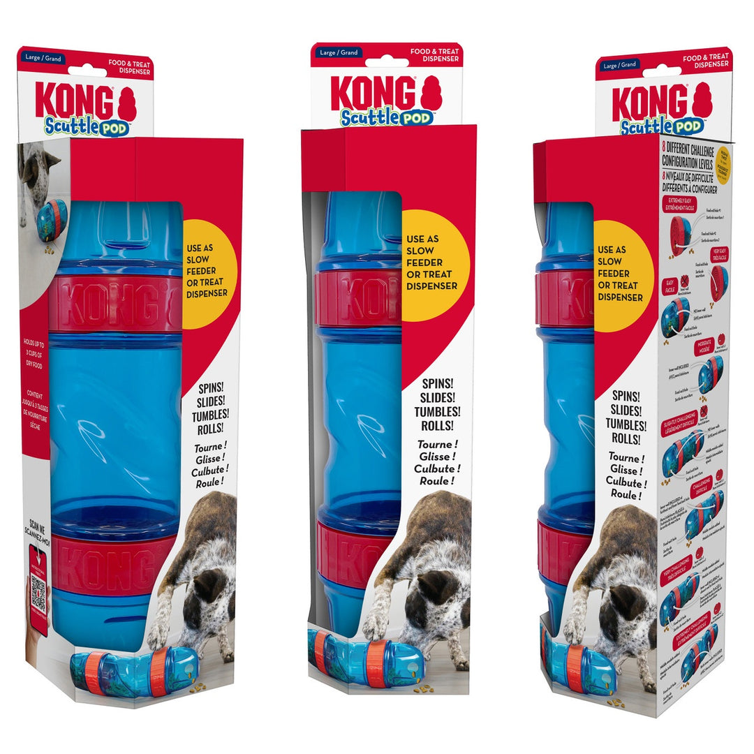 Kong Scuttle Pod Dog Feeder - Large