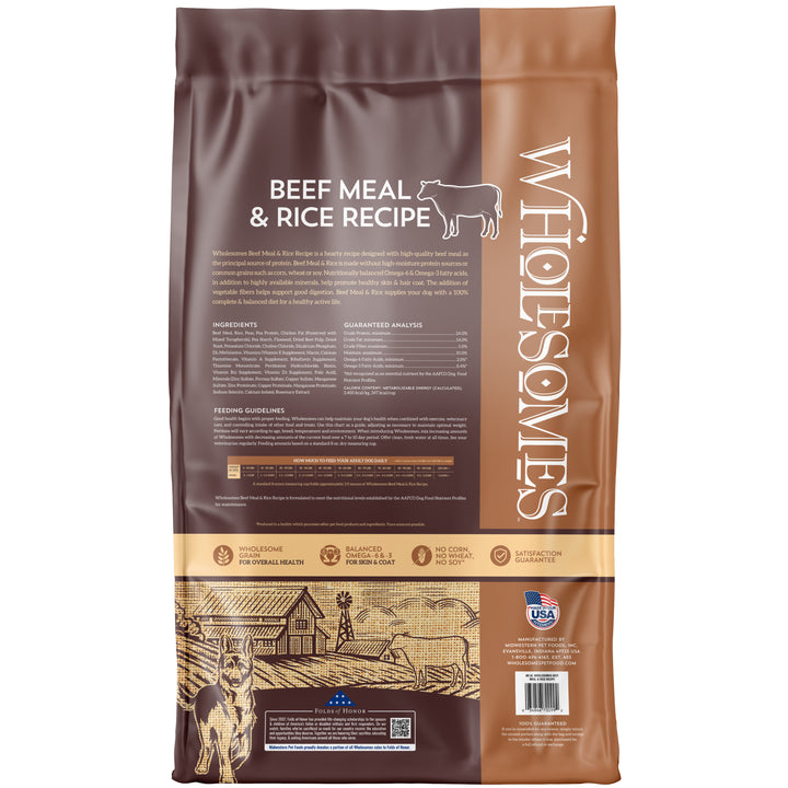 Wholesomes Beef Meal &amp; Rice