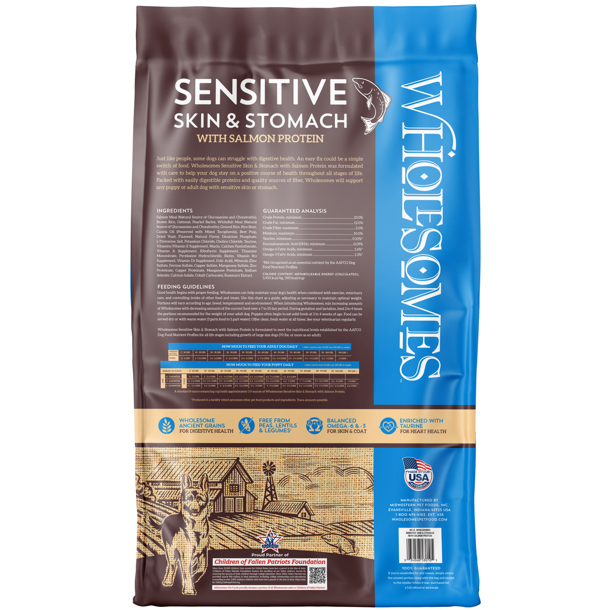 Wholesomes Sensitive Skin & Stomach with Salmon Protein