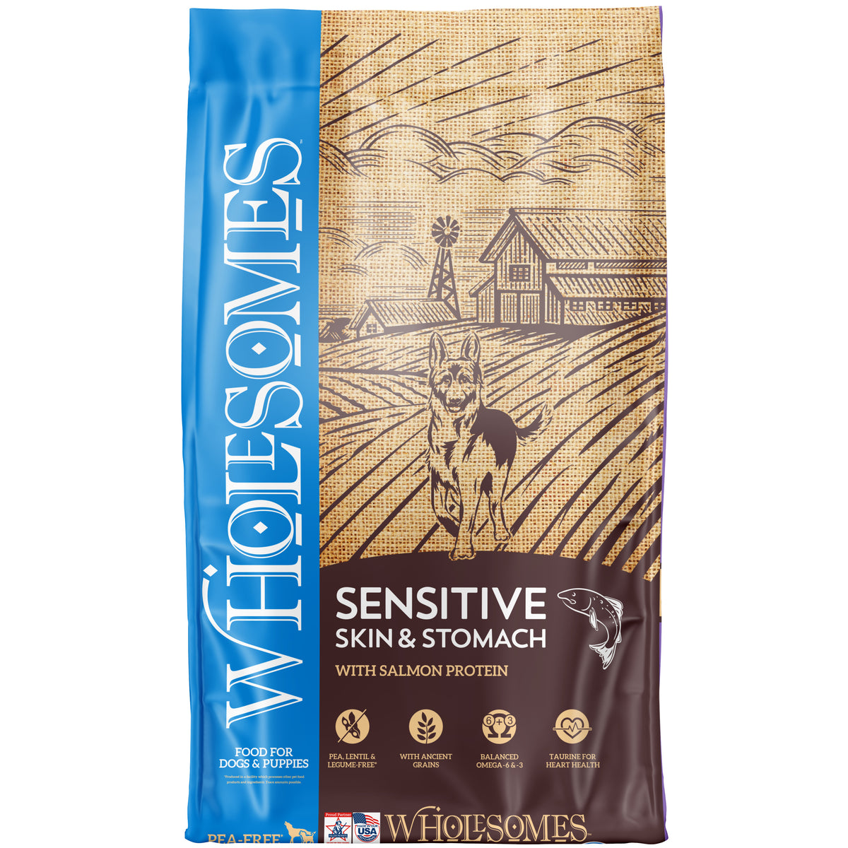 Wholesomes Sensitive Skin & Stomach with Salmon Protein