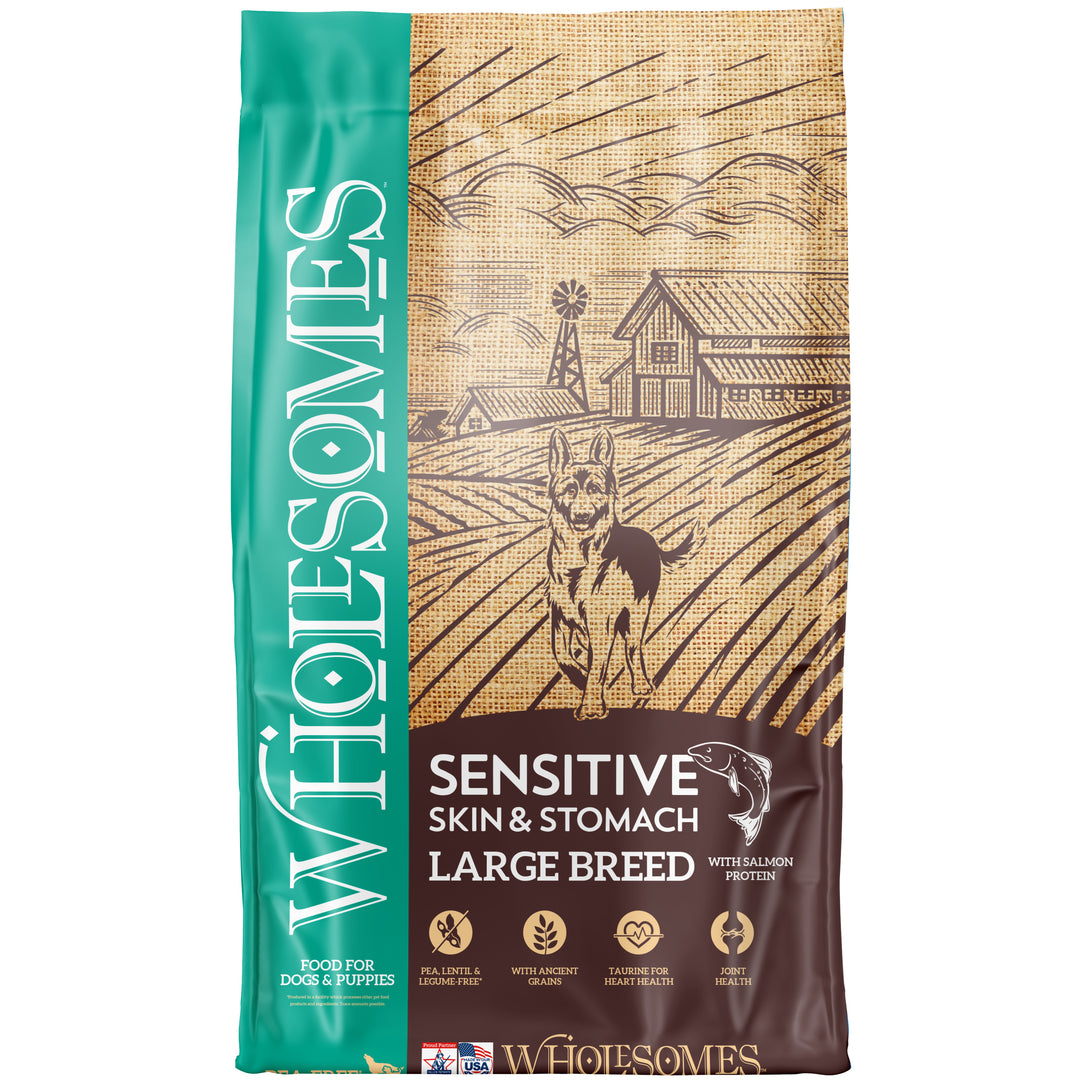 Wholesomes Sensitive Skin &amp; Stomach Large Breed with Salmon Protein