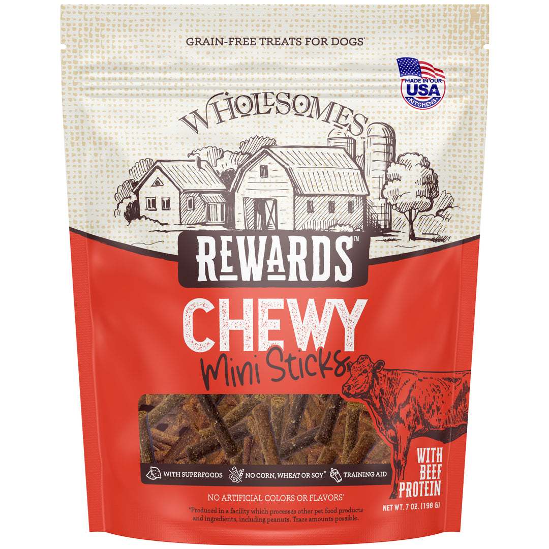 Wholesomes Rewards Chewy Beef Mini Sticks