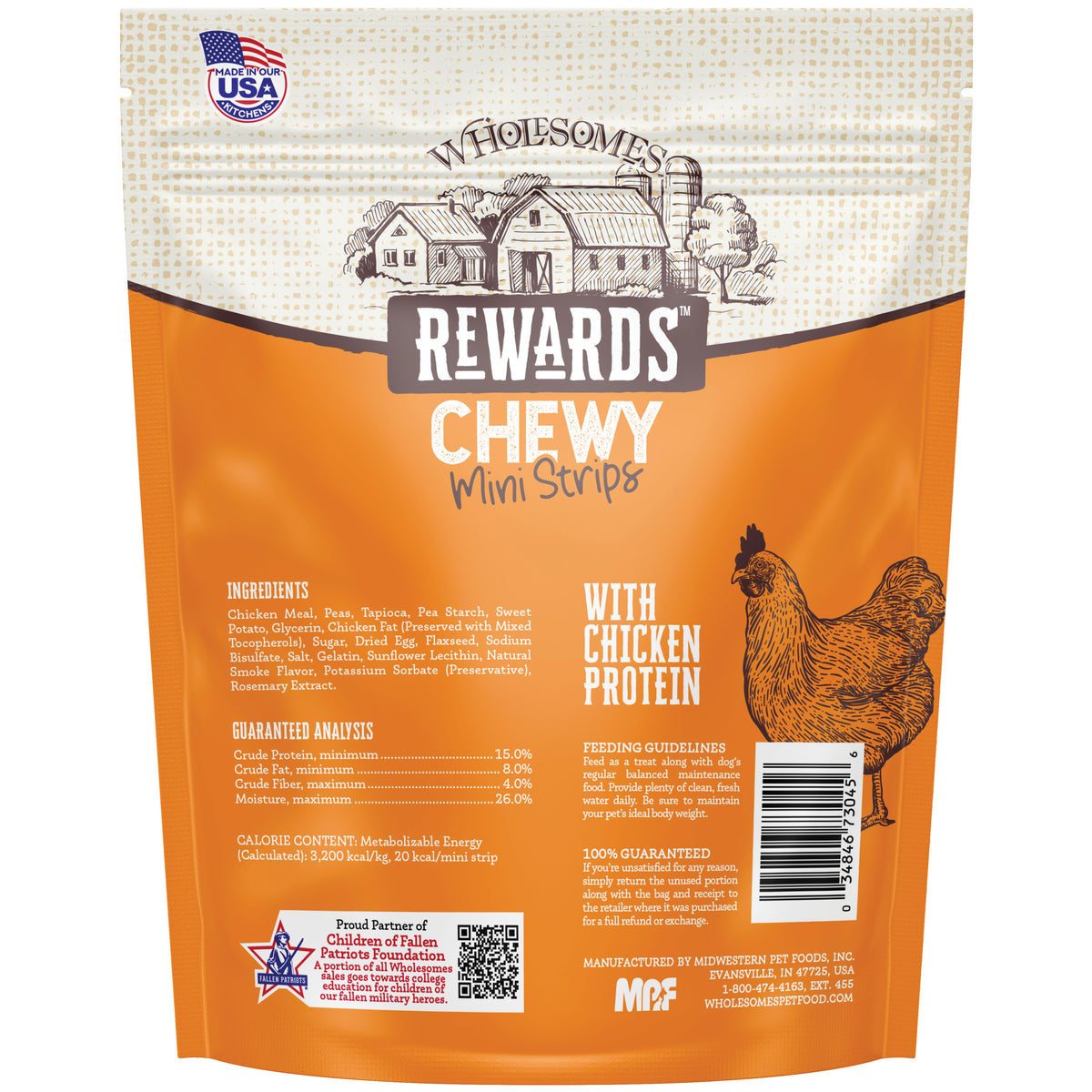 Wholesomes Rewards Chewy Chicken Mini Strips