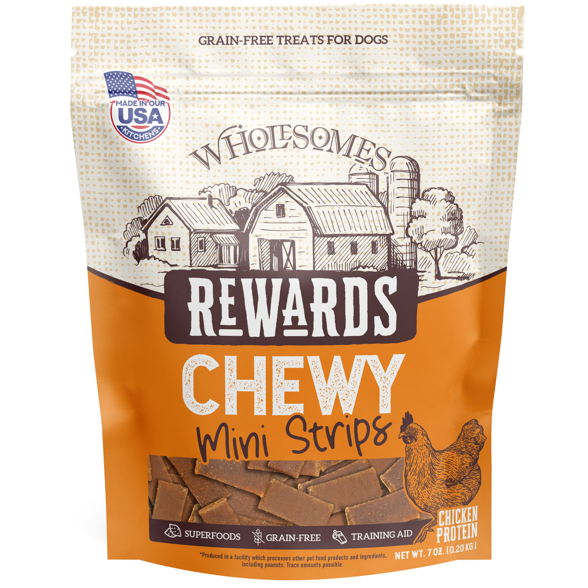 Wholesomes Rewards Chewy Chicken Mini Strips