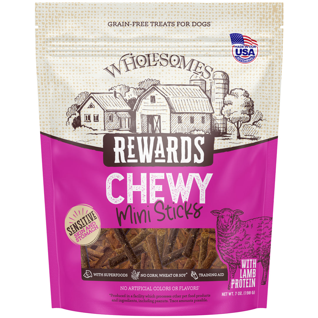 Wholesomes Rewards Chewy Lamb Mini Sticks
