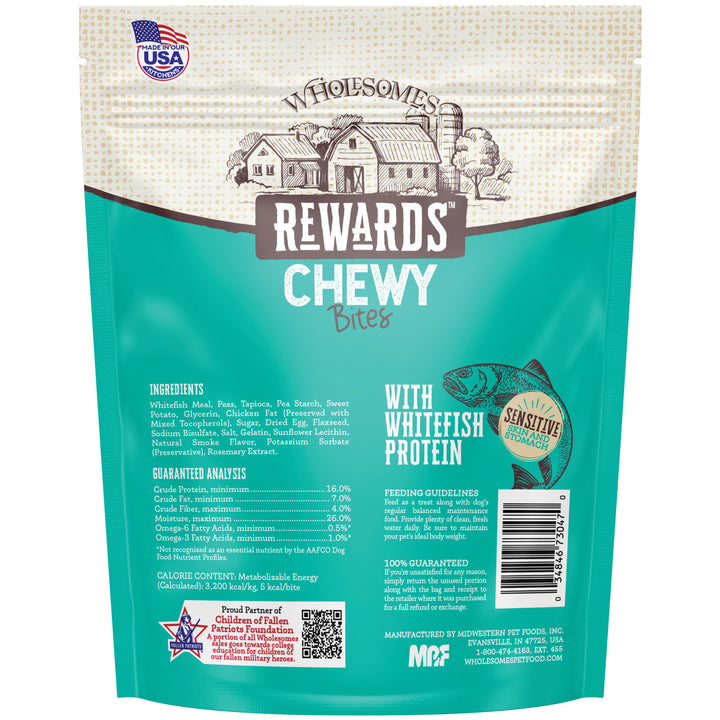 Wholesomes Rewards Chewy Whitefish Bites