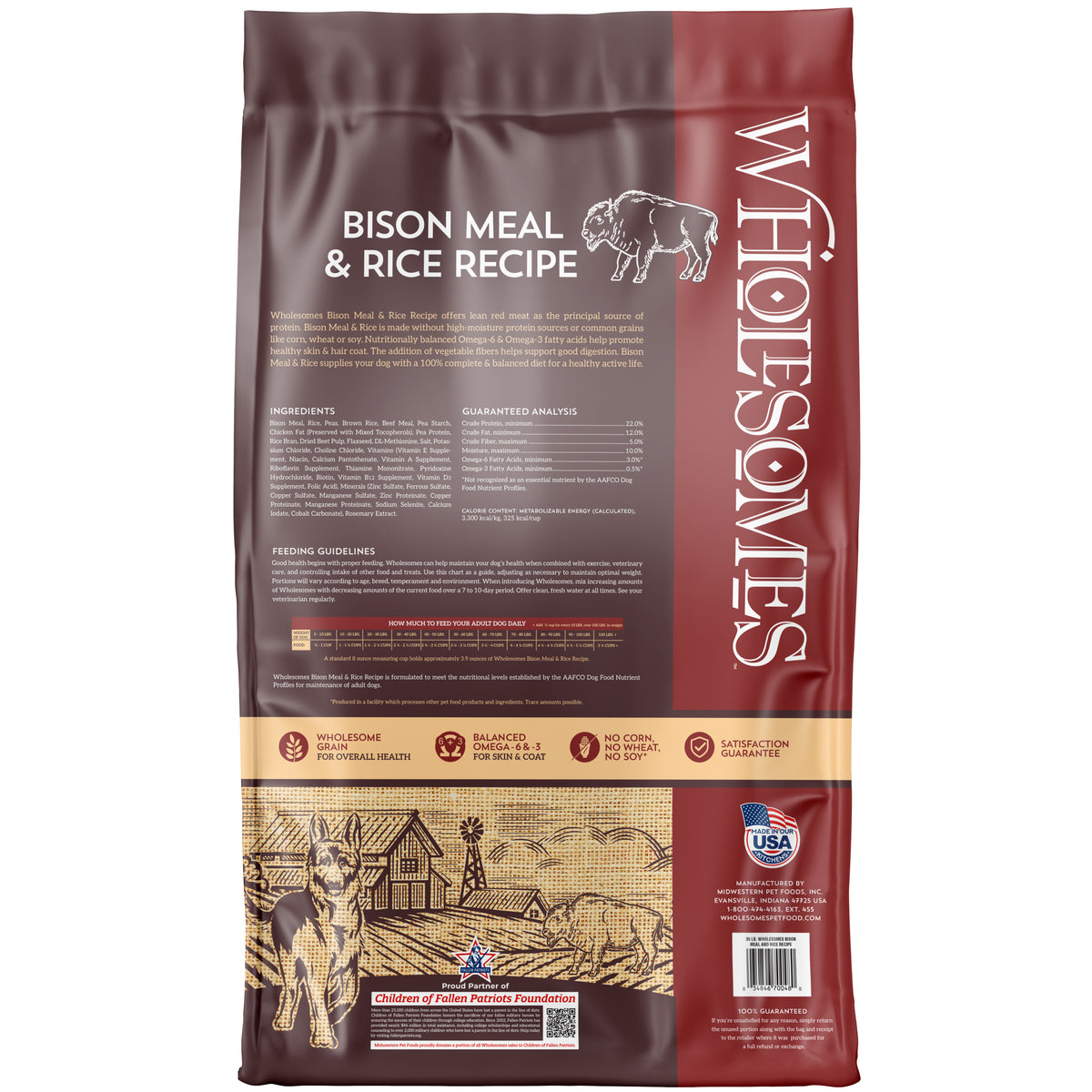 Wholesomes Bison Meal & Rice
