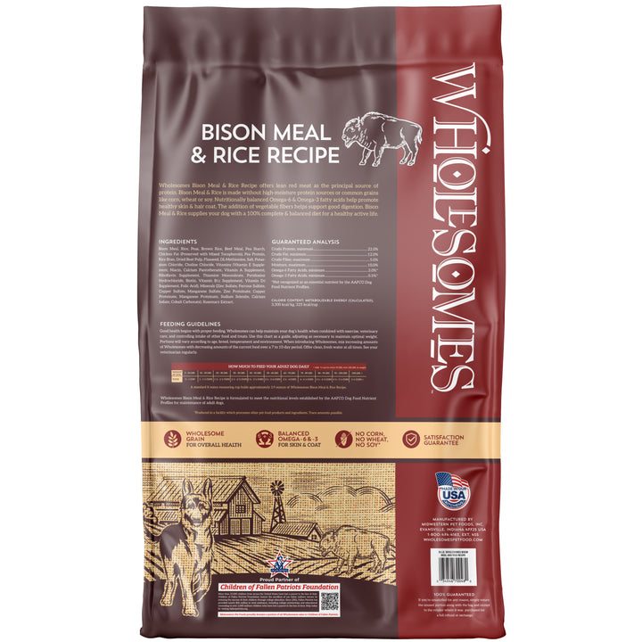 Wholesomes Bison Meal &amp; Rice