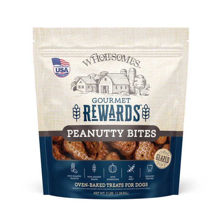 Wholesomes Gourmet Rewards Peanutty Bites