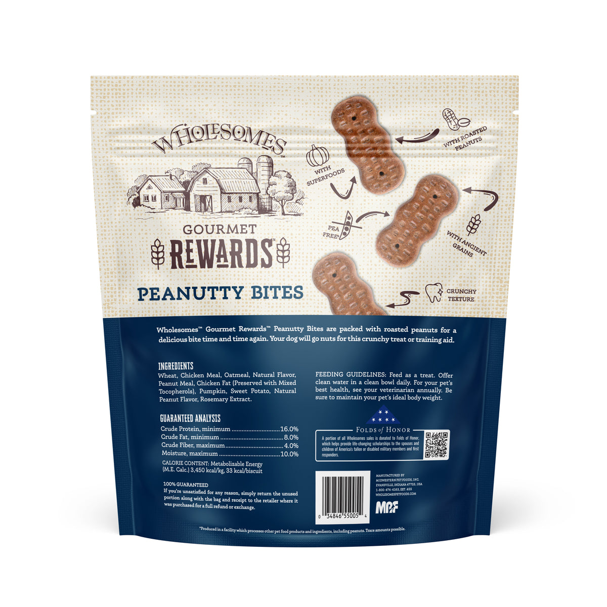 Wholesomes Gourmet Rewards Peanutty Bites