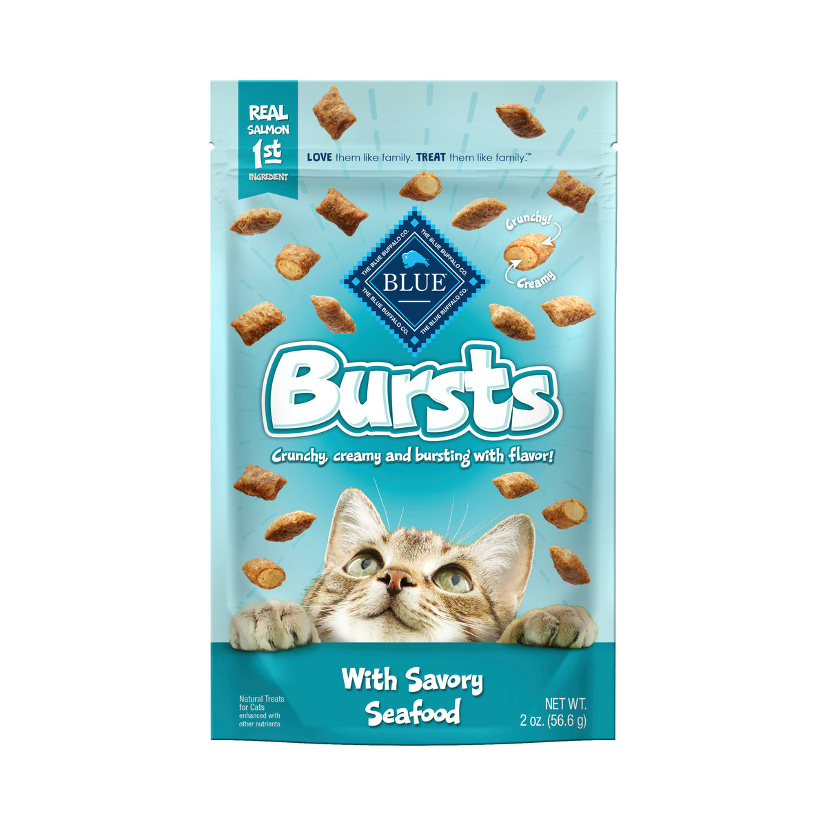 Blue Buffalo Cat Bursts Savory Seafood 2oz