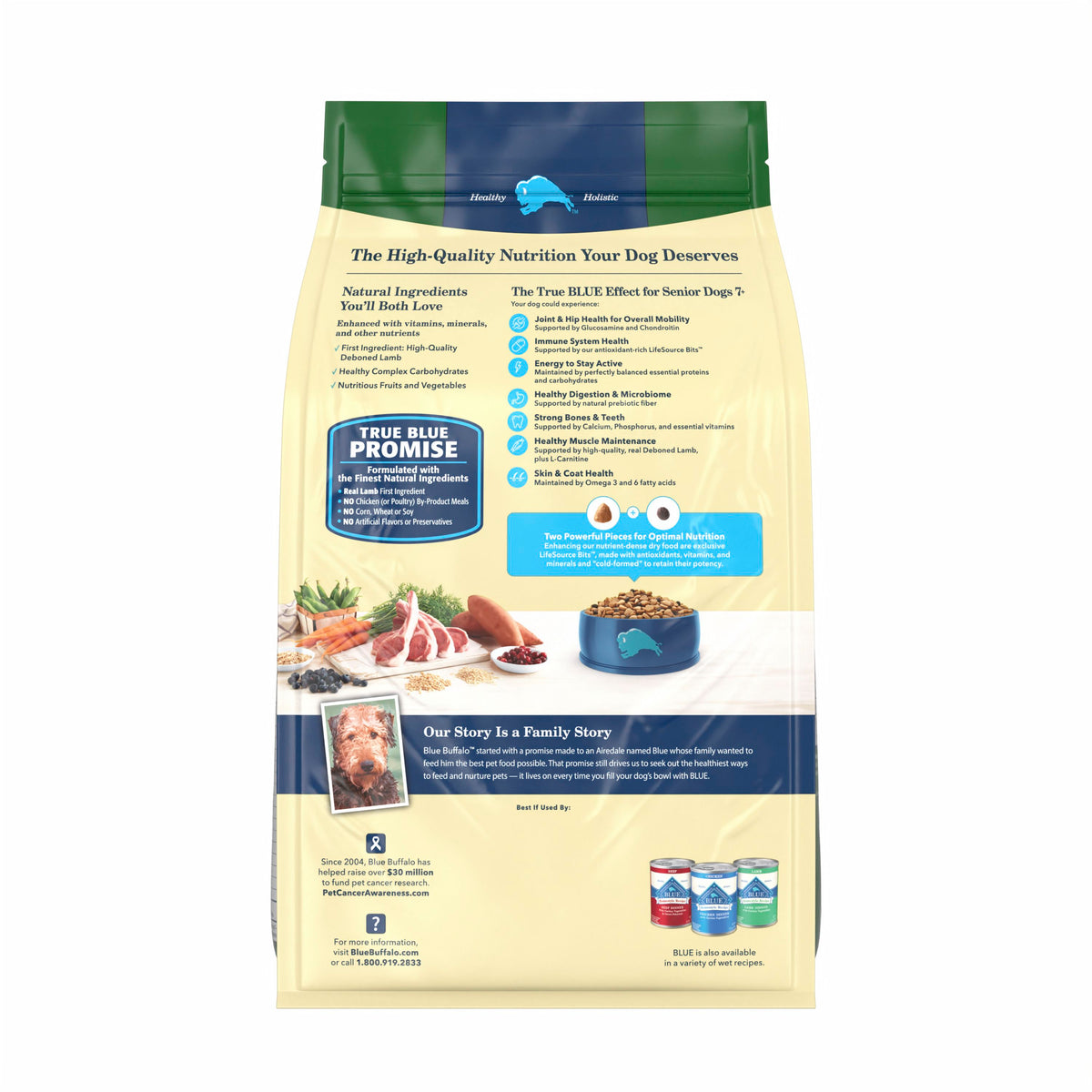 Blue Buffalo Life Protection Lamb and Brown Rice Senior Dog 5 lb