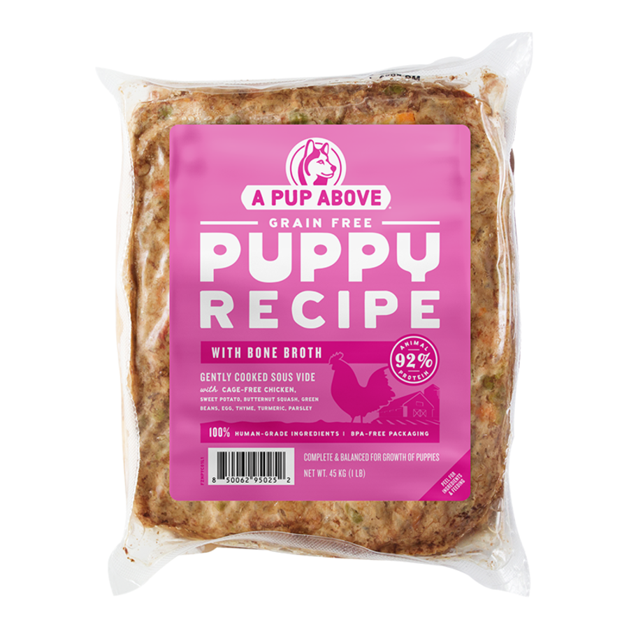 A Pup Above Dog Frozen Gently Cooked Puppy 1LB