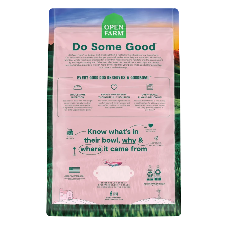 Open Farm Dog Food Goodbowl Salmon Brown Rice 22LB