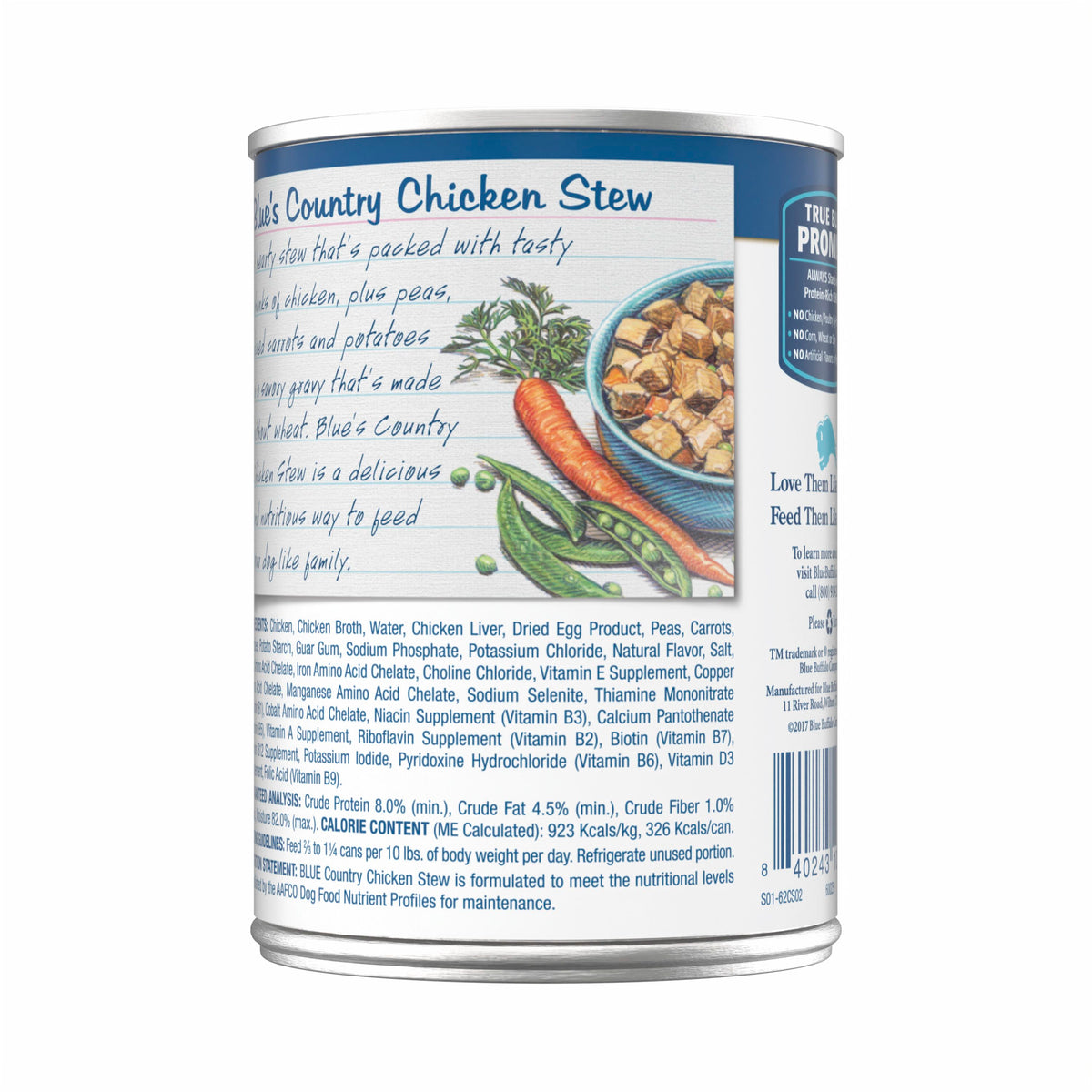 Blue Buffalo Blue's Stew Country Chicken Stew Grain Free Wet Dog Food 12.5 oz