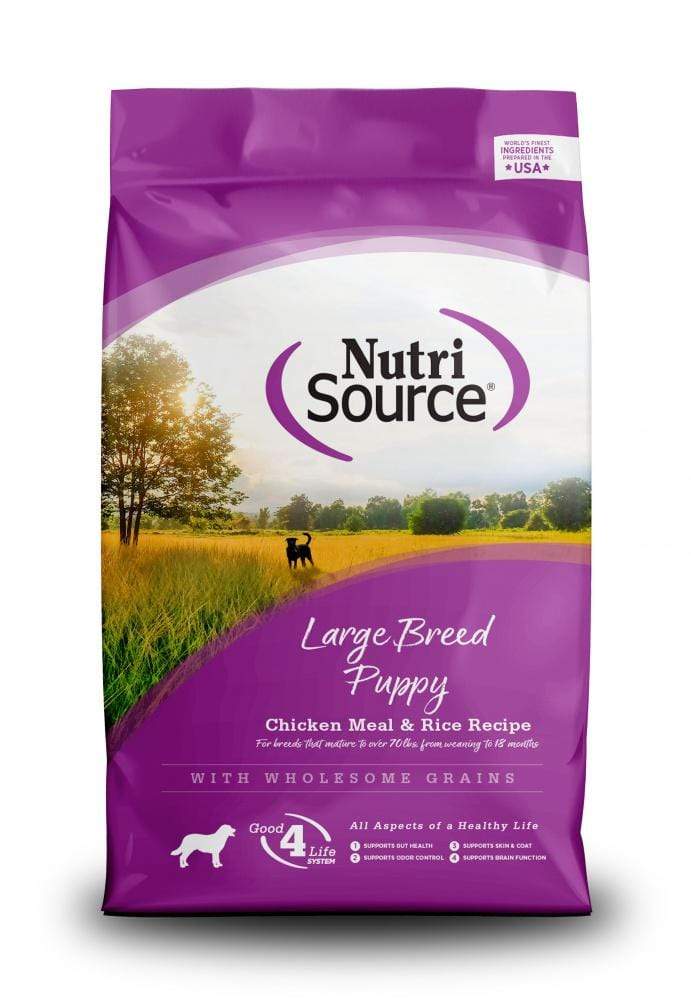 NutriSource Large Breed Puppy Chicken and Rice Dry Dog Food 26 lbs
