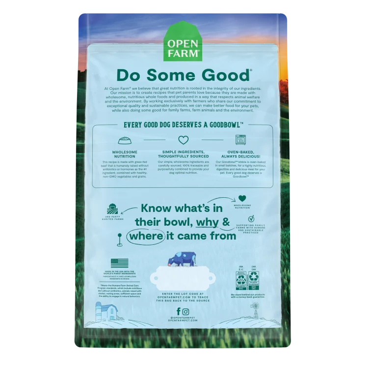 Open Farm Dog Food Goodbowl Beef Brown Rice 3.5LB